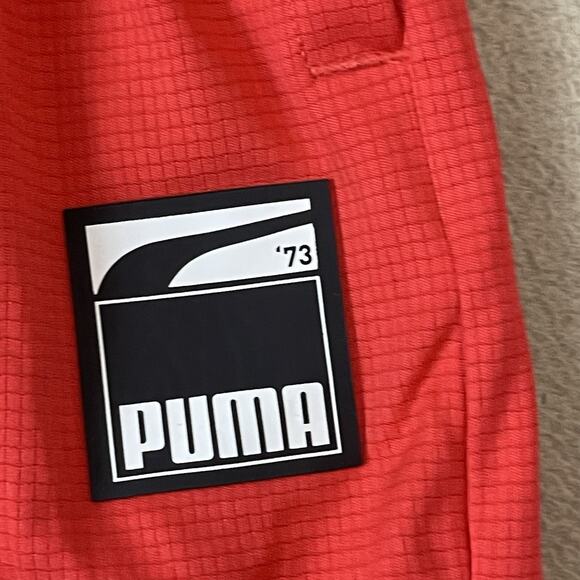 Puma Short Mens L Red Ultimate Athletic Performance Stretch Elastic Waist - Picture 6 of 14
